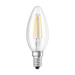 Ledvance Classic LED E14 Kaars Filament Helder 5.5W 806lm - 827 Zeer Warm Wit | Vervangt 60W