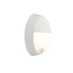 Ansell LED Bulkhead Helder Circulair Ooglid Wit 12.5W 1058lm - 830-840-865 CCT | 215mm - IP54 - Bewegings- en lichtsensor
