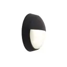 Ansell LED Bulkhead Helder Circulair Ooglid Zwart 12W 1058lm - 830-840-865 CCT | 215mm - IP54 